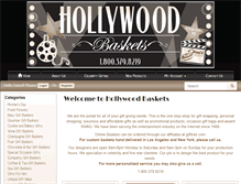 Tablet Screenshot of hollywoodbaskets.com